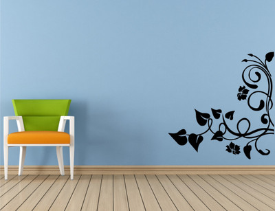 

Wall Guru  Self Adhesive Wall Decal Sticker(Pack of 1, Black
