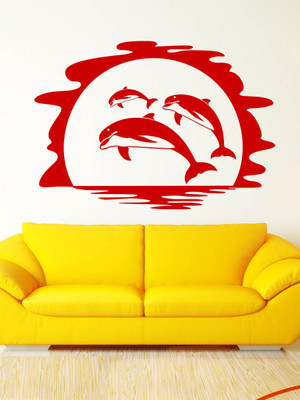 

Trends on Wall  Animal Sticker(Pack of 1, Red