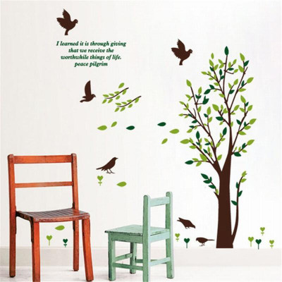 

Oren Empower Autumn Tree With Birds Wall Decals(120 cm X cm 130, Multicolor)
