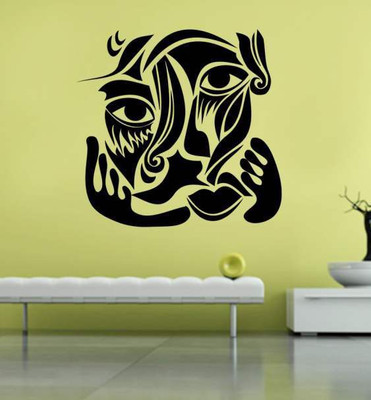 

Hoopoe Decor  Abstract art Sticker(Pack of 1, Black