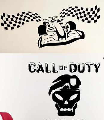 

Vsquare Studio  wall Sticker(Pack of 2, Black