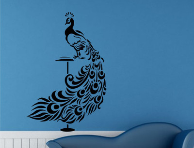 

Wall Guru  Self Adhesive Wall Decal Sticker(Pack of 1, Black