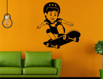 

Wall Guru  Wall Decal&Sticker Sticker(Pack of 1, Black