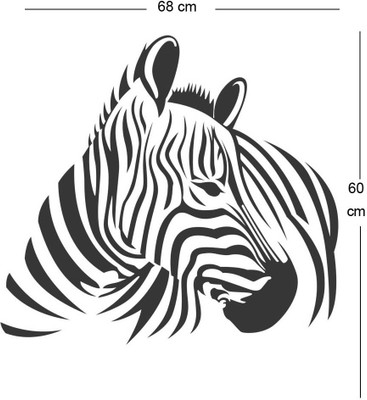 

Trends on Wall  Animal Sticker(Pack of 1, Black