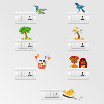 

Rawpockets  PVC Sticker Sticker(Pack of 7, Multicolor