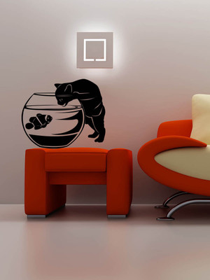 

Trends on Wall  Animal Sticker(Pack of 1, Black