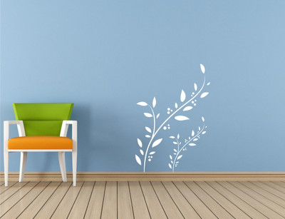 

Wall Guru  Self Adhesive Wall Decal Sticker(Pack of 1, White