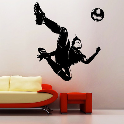 Creatick Studio 109.22 cm Soccer Wall Sticker Self Adhesive Sticker(Pack of 1)