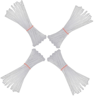 

Pin to Pen Mocktail / Cocktail Plastic Stirrer Plastic 10 cm Stirrer(White Pack of 100)