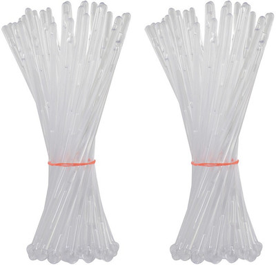 

Pin to Pen Mocktail / Cocktail Rod Stirrer Plastic 15 cm Stirrer(White Pack of 50)