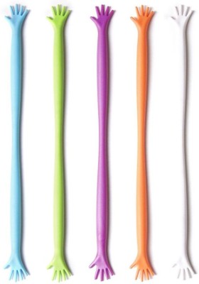 

GeekGoodies Help Me Hand Stir Stick Plastic 21.5 cm Stirrer(Multicolor Pack of 5)