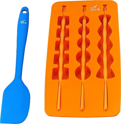 

Sili-O 3 Sili-Sticks Silicone 20.5 cm Stirrer(Orange, Blue Pack of 1)