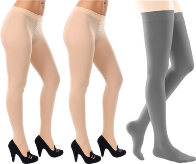 

Gold Dust Girl's Regular Stockings, Multicolor