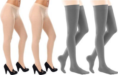

Gold Dust Girl's Regular Stockings, Multicolor