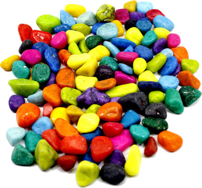 

Frabjous FBPEBBLESCLR-01 Regular Asymmetrical Marble Pebbles(Multicolor 1000 g)