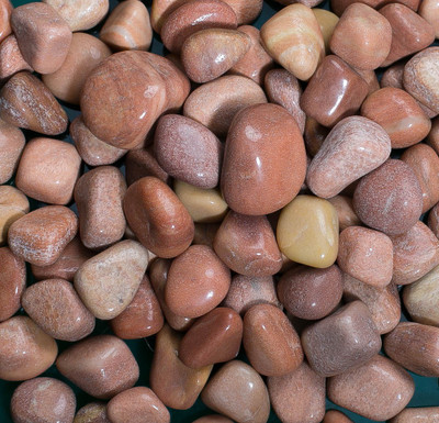 

Decor Pebbles FSPF003 Polished Asymmetrical Sandstone Pebbles(Red 5 kg)