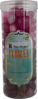 

Tile Italia Pebbles Onyx Ruby & Onyx Garnet Pebbles Polished Round Onyx Pebbles(Multicolor 1 kg)