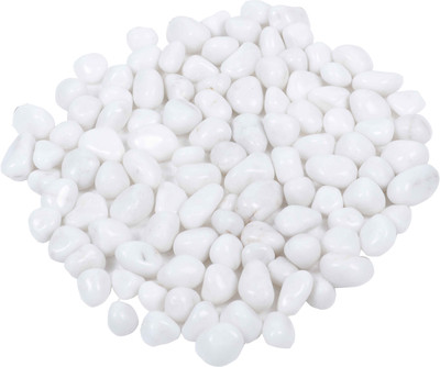 

SGGM SGGM17 Polished Oval Marble Pebbles(White 1 kg)