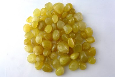 

Decor Pebbles SP016 Polished Asymmetrical Onyx Pebbles(Yellow 1 kg)