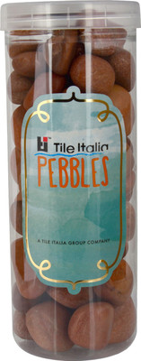 

Tile Italia Pebbles Pink Pebbles Polished Round Granite Pebbles(Pink 1 kg)