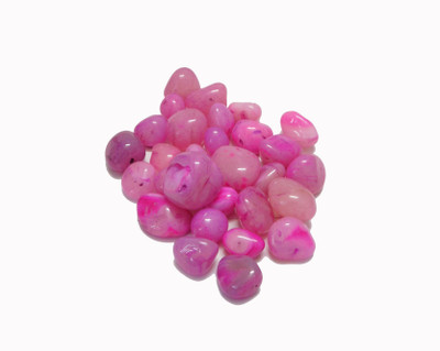 Chave PBL-ONX-PNK-0.25 Polished Asymmetrical Onyx Pebbles(Pink 250 g)