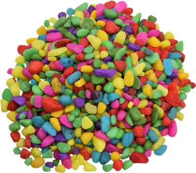 

Look's Interior LI-12 Painted, Polished Asymmetrical Marble Pebbles(Multicolor 1 kg)