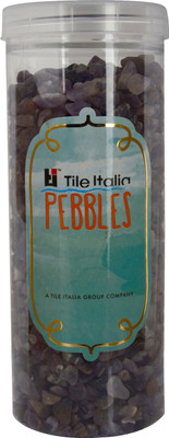 

Tile Italia Pebbles Amethist Polished Chips Polished Angular Quartz Stone(Purple 1 kg)