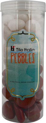 

Tile Italia Pebbles White & Jasper Pebbles Polished Round Jasper Pebbles(Multicolor 1 kg)