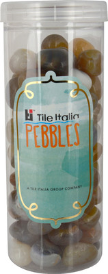 

Tile Italia Pebbles Navrang Pebbles Polished Round Granite Pebbles(Multicolor 1 kg)