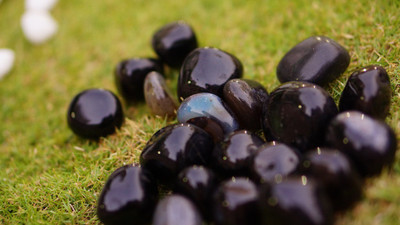 

Pebblewala PBLWLA004 Polished Asymmetrical Onyx Pebbles(Black 980 g)