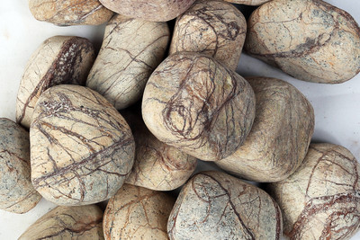 

Decor Pebbles FSPF030 Polished Asymmetrical Marble Pebbles(Brown 5 kg)