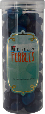 

Tile Italia Pebbles Onyx Sea Blue Pebbles Polished Round Onyx Pebbles(Blue 1 kg)