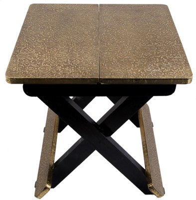 

JaipurCrafts Stool(Gold, Black)