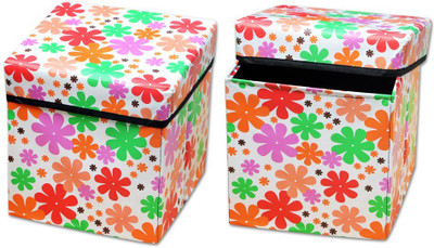 

The Intellect Bazaar Foldable Eye-Catching Pattern Storage Stool(Multicolor)
