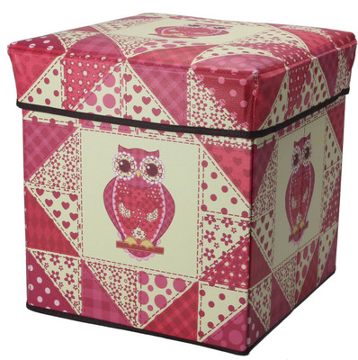 

Boxmantra Living & Bedroom Stool(Pink, Beige)