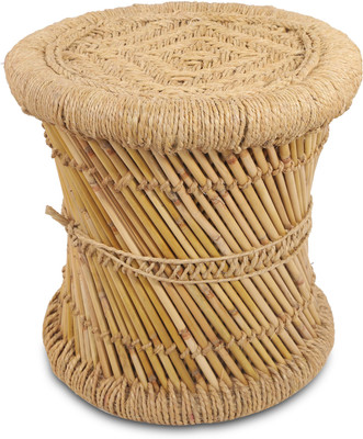 

Brown Village Handcrafted Mooda Outdoor & Cafeteria Stool(Beige)