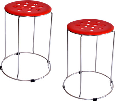 31% OFF on Zecado Solid Outdoor & Cafeteria Stool(Red)