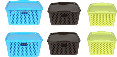 

CSM Combo Of 6 Big/Medium/Small Baskets Storage Basket(Pack of 6)