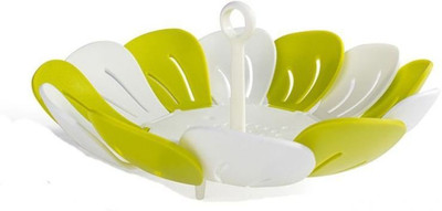 

Kartsasta Foldable Lotus Shape Vegetable and Fruit Virgin Plastic Basket Plastic Fruit & Vegetable Basket(Multicolor)
