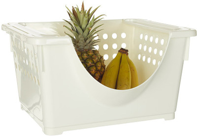 

Howards Howards Smile Stack Basket White Storage Basket(Pack of 1)