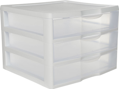 

Howards Sterilite Large 3 Drawer Organizer Storage Basket(Pack of 1)