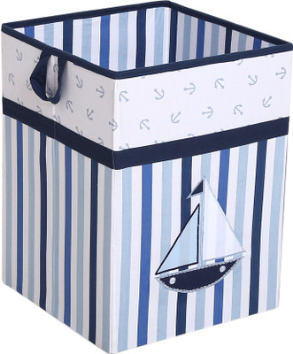 

Bacati Little Sailor Hamper Storage Box(Blue)