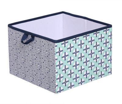 

Bacati Tribal Mint Navy Large Storage Box(Multicolor)