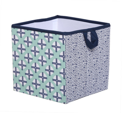 

Bacati Tribal Mint Navy Small Storage Box(Multicolor)