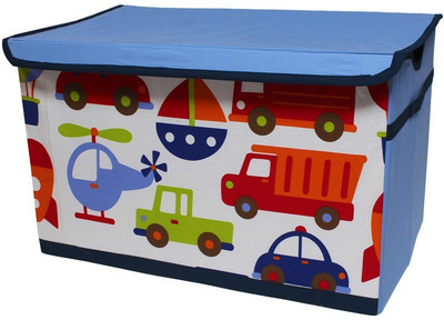 

Bacati Transportation Storage Toy Chest Storage Box(Multicolor)