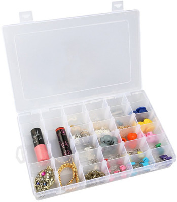 Sukot 36 Compartments Plastic Plastic Storage Tools Medicine Holder Clear