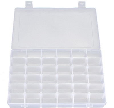 

Sukot Adjustable Plastic Storage Box for Jewelry Tools Fish Hooks Storage Box(Clear)