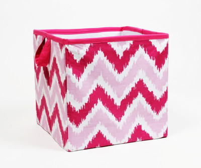 

Bacati Mix N Match Pink Zigzag Storage Box(Pink)