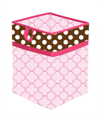 

Bacati Butterfly And Ladybug Pink Choco Hamper Storage Box(Multicolor)