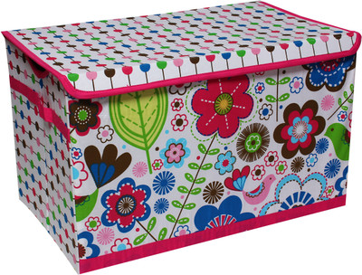 

Bacati Botanical Pink Storage Toy Chest Storage Box(Multicolor)